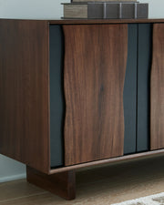 Welby - Accent Cabinet - Brown / Charcoal - R&R Furniture Gallery (Fountain Valley, CA)