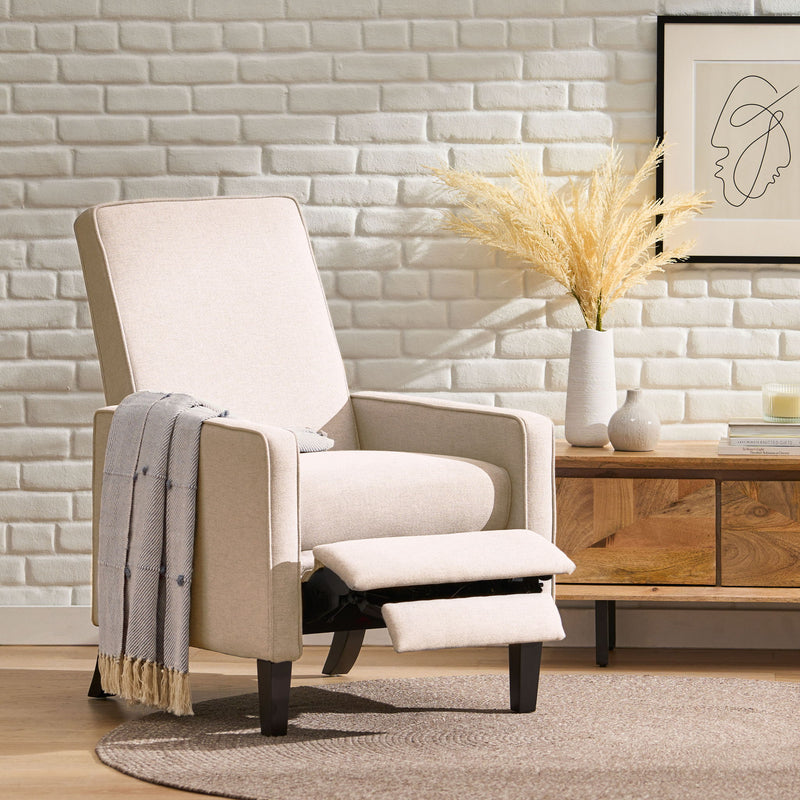 Minimalist Design Fabric Push Back Chair - R&R Furniture Gallery (Fountain Valley, CA)