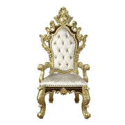 Desiderius - Arm Chair (Set of 2) - Antique Gold & Hand-Painted Brown - R&R Furniture Gallery (Fountain Valley, CA)