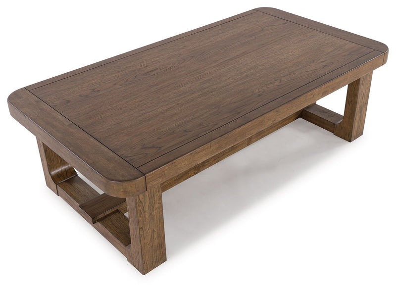 Cabalynn - Rectangular Cocktail Table - Light Brown - R&R Furniture Gallery (Fountain Valley, CA)