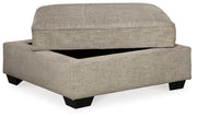 Bovarian - Ottoman With Storage - Stone - R&R Furniture Gallery (Fountain Valley, CA)