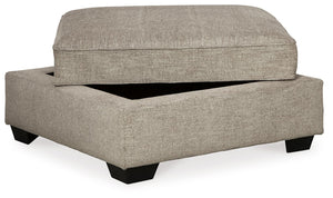 Bovarian - Ottoman With Storage - Stone - R&R Furniture Gallery (Fountain Valley, CA)
