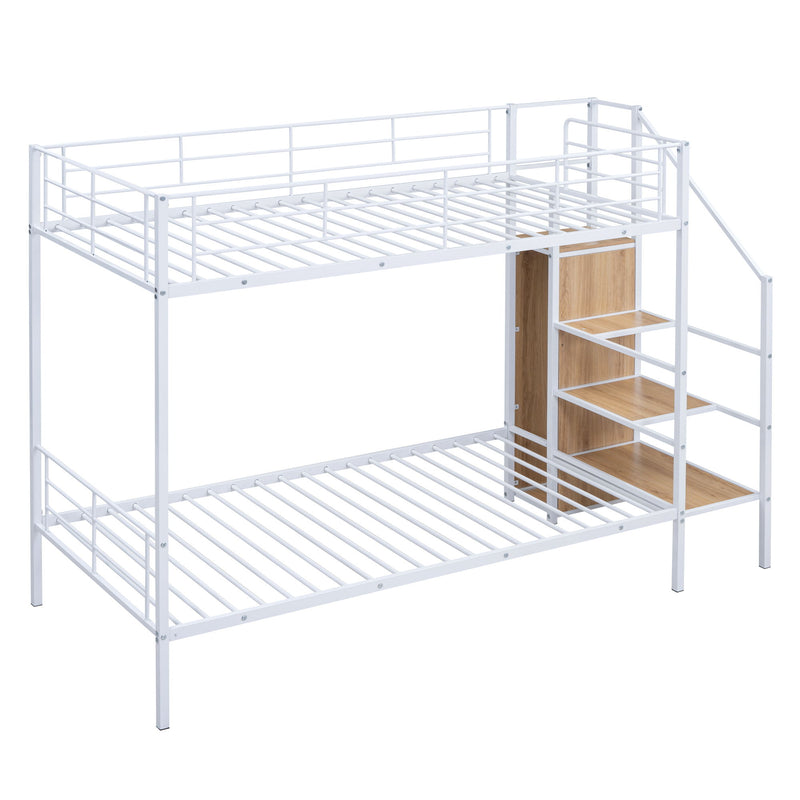 Bunk Bed With Lateral Storage Ladder And Wardrobe - R&R Furniture Gallery (Fountain Valley, CA)