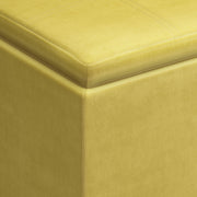 Rockwood - Upholstered Cube Storage Ottoman With Tray - R&R Furniture Gallery (Fountain Valley, CA)