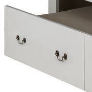 Elegant Glory Furniture trundle bed with a timeless design, featuring a wooden frame and a pull-out sleeping drawer.