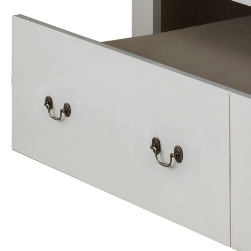 Elegant Glory Furniture trundle bed with a timeless design, featuring a wooden frame and a pull-out sleeping drawer.