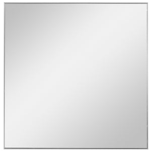 Uttermost Alexo square wall mirror with sleek frame, reflecting modern home decor and natural light.