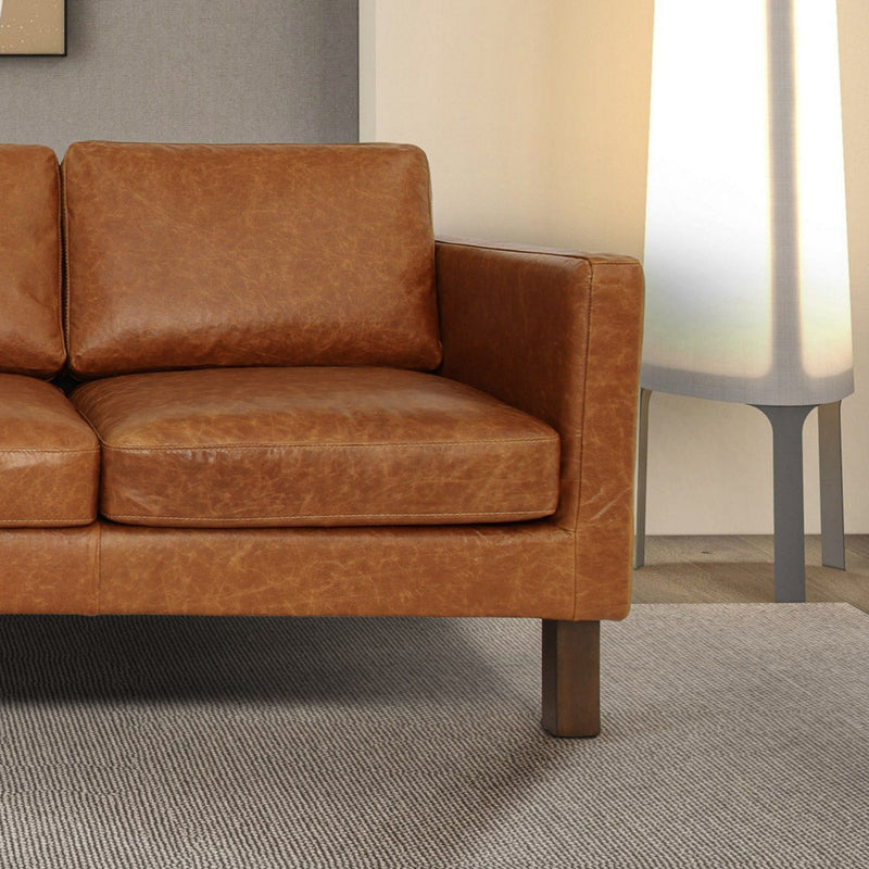 Memphis - Waxy Sofa - Cognac - R&R Furniture Gallery (Fountain Valley, CA)