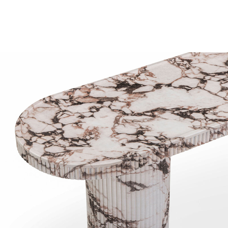 Darcy - Faux Capraia Console Table - Breccia