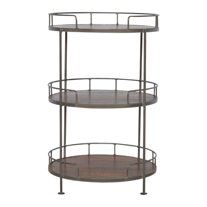 Round Butler Tray Table - Chestnut - R&R Furniture Gallery (Fountain Valley, CA)