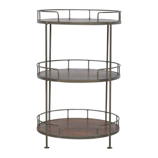 Round Butler Tray Table - Chestnut - R&R Furniture Gallery (Fountain Valley, CA)