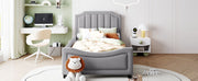 Upholstered Daybed With Classic Stripe Shaped Headboard - R&R Furniture Gallery (Fountain Valley, CA)