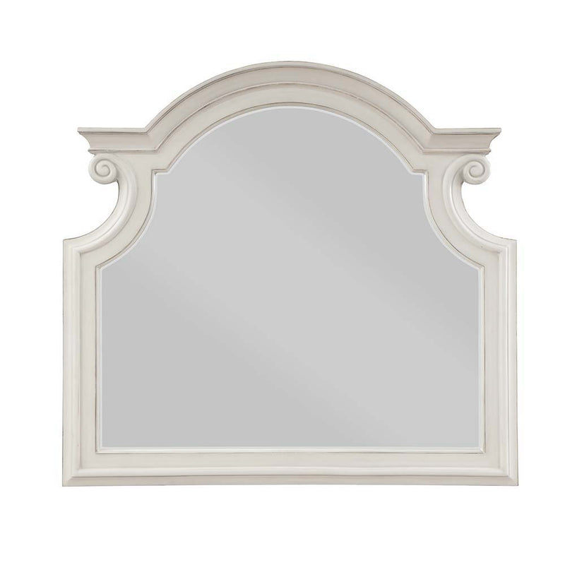 Florian - 46" Mirror - Antique White - R&R Furniture Gallery (Fountain Valley, CA)