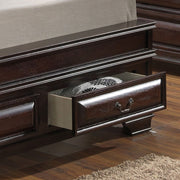 Elegant Glory Furniture LaVita storage bed with a transitional design featuring a sturdy wooden frame and built-in storage drawers.