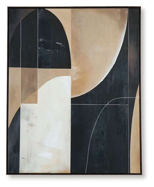 Ewanford - Wall Art - Black / Brown / Tan - R&R Furniture Gallery (Fountain Valley, CA)