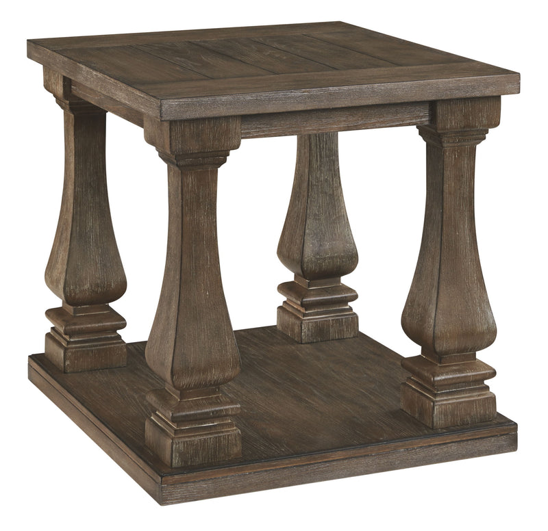 Johnelle - Rectangular End Table - Gray - R&R Furniture Gallery (Fountain Valley, CA)