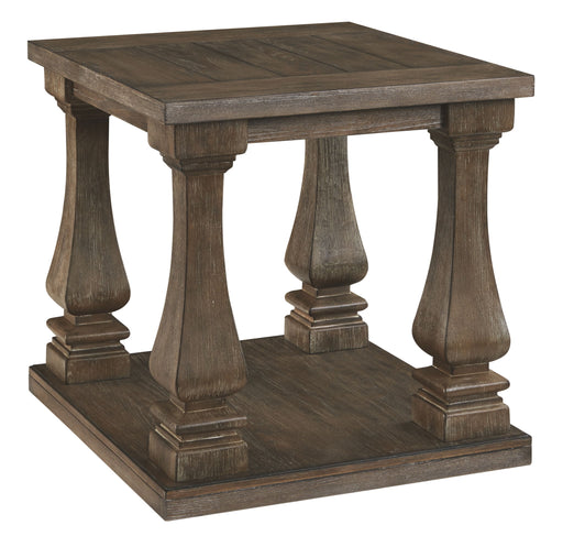 Johnelle - Rectangular End Table - Gray - R&R Furniture Gallery (Fountain Valley, CA)