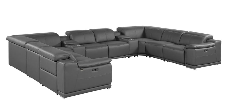 9762 - 10-Piece U-Shaped Sectional Sofa With 4 Power Recliners