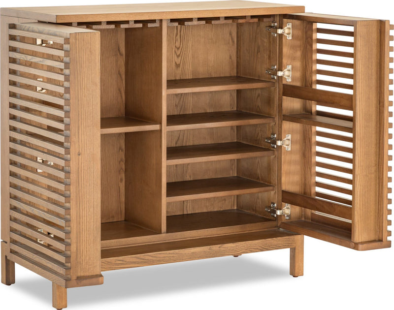 Tanner Bar Cabinet - Flaxen