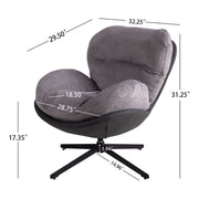 360° Swivel Office Chair, No Wheels - R&R Furniture Gallery (Fountain Valley, CA)