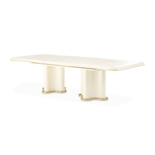 La Terrazza - Double Pedestal Dining Table - Creamy Pearl - R&R Furniture Gallery (Fountain Valley, CA)