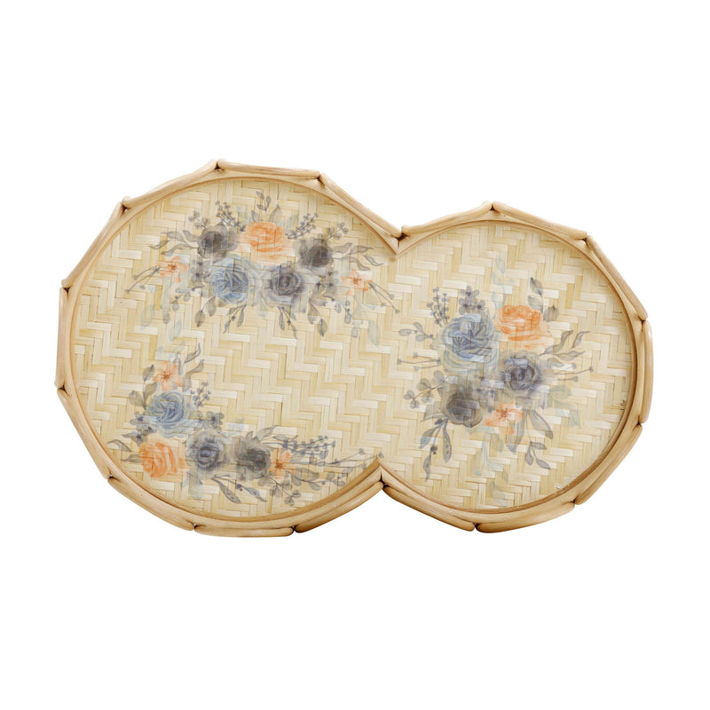 Corey - Figure Eight Bamboo Tray - Multi - R&R Furniture Gallery (Fountain Valley, CA)