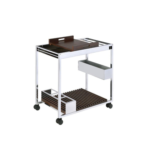 Lisses - Serving Cart - Chrome - R&R Furniture Gallery (Fountain Valley, CA)