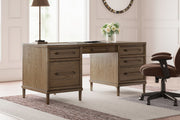 Roanhowe - Home Office Desk - Brown - R&R Furniture Gallery (Fountain Valley, CA)