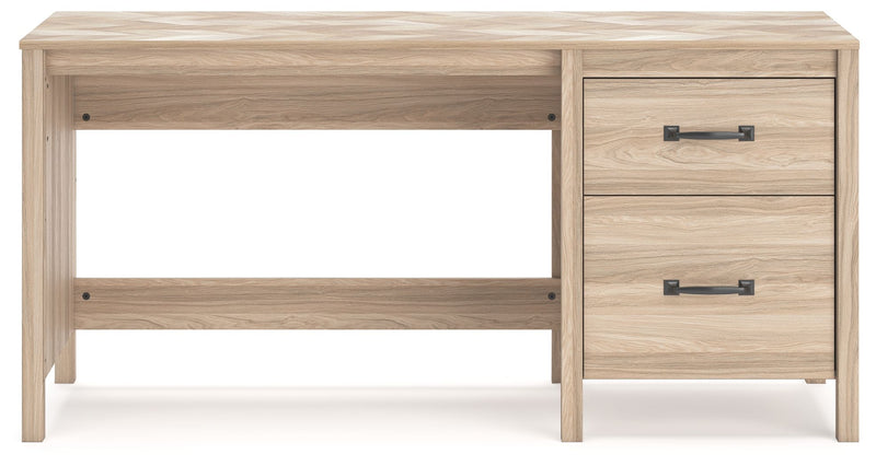 Battelle - Home Office Desk - Tan - R&R Furniture Gallery (Fountain Valley, CA)