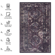 Maval - Washable Rug - R&R Furniture Gallery (Fountain Valley, CA)