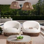 Willow - Upholstered Patio Deep Seating Armchair, Wicker Frame - R&R Furniture Gallery (Fountain Valley, CA)