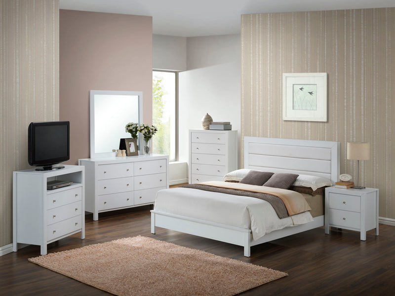 Transitional Modern Design Bed - R&R Furniture Gallery (Fountain Valley, CA)