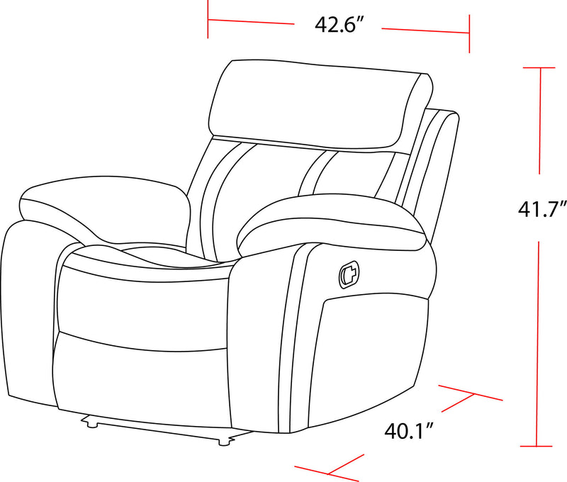 Theon - Glider Recliner - R&R Furniture Gallery (Fountain Valley, CA)