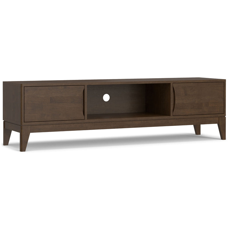 Harper - Low TV Media Stand - Walnut Brown - R&R Furniture Gallery (Fountain Valley, CA)