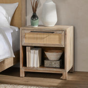 Jensen - 1 Drawer Nightstand - Meadow Taupe - R&R Furniture Gallery (Fountain Valley, CA)