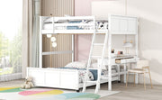 Full Over Full Bunk Bed With Desk - R&R Furniture Gallery (Fountain Valley, CA)