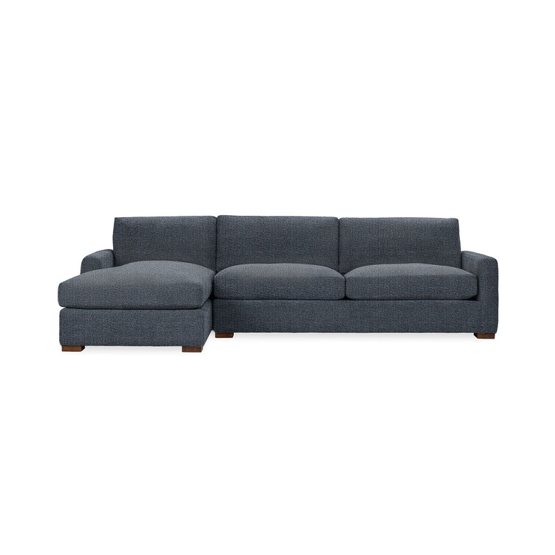 Classic Home Coburn chaise sofa from the stationary sectionals collection, featuring plush upholstery and a modern design.