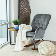 Hannah - Rocking Chair - Gray - R&R Furniture Gallery (Fountain Valley, CA)