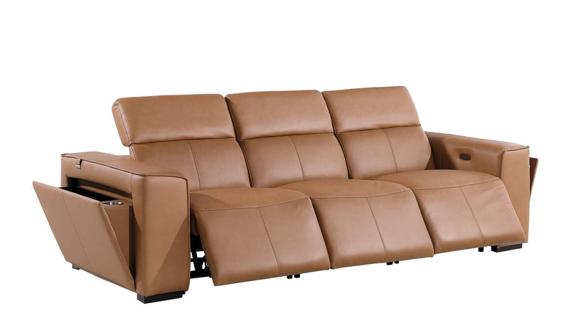 1224 - 3-Piece Modular Power Reclining Sofa In With 3 Power Recliners & Power Headrests