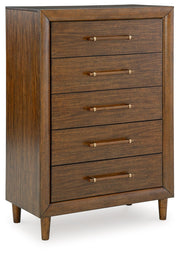 Lyncott - Five Drawer Chest - Brown - R&R Furniture Gallery (Fountain Valley, CA)