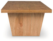 Kristiland - Rectangular Cocktail Table - Light Brown - R&R Furniture Gallery (Fountain Valley, CA)