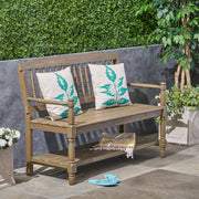 Imperial - Bench With Built In Shelf - R&R Furniture Gallery (Fountain Valley, CA)