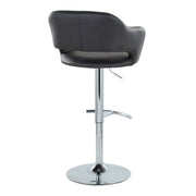 Lumi Source Margarite contemporary adjustable barstools with swivel and rounded T footrest, set of 2, modern design.