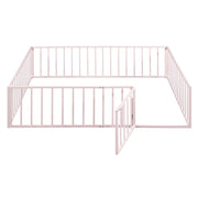 Metal Floor Bed Frame With Fence And Door - R&R Furniture Gallery (Fountain Valley, CA)