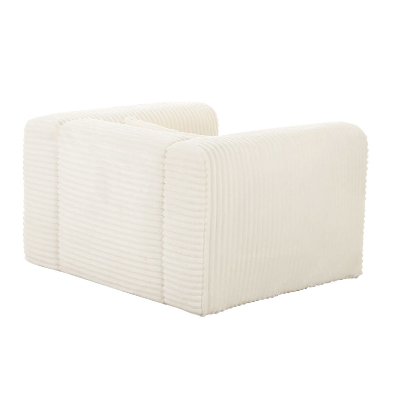Tarra - Fluffy Oversized Corduroy Armchair - R&R Furniture Gallery (Fountain Valley, CA)