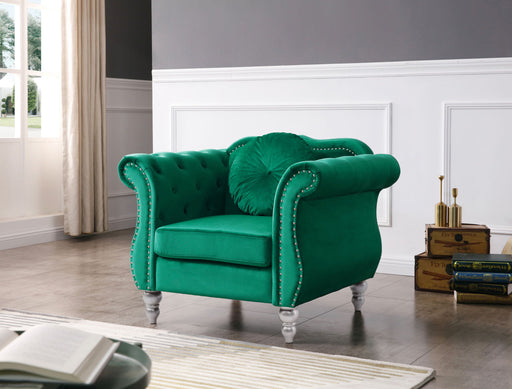 Chic Transitional Flared Arm Chair - R&R Furniture Gallery (Fountain Valley, CA)