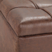 Harrison - Upholstered Coffee Table Storage Ottoman - R&R Furniture Gallery (Fountain Valley, CA)