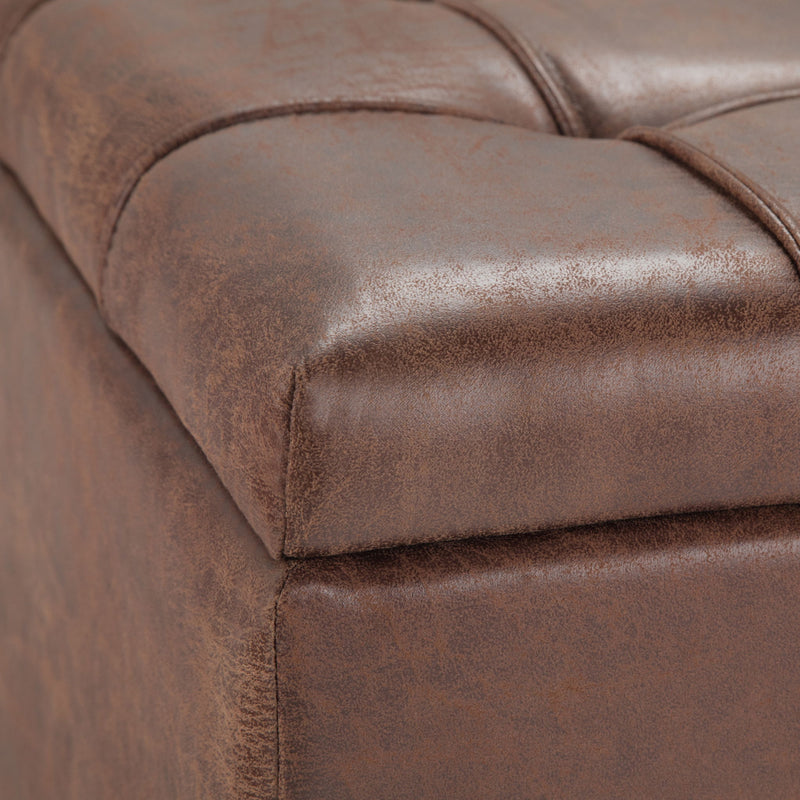 Harrison - Upholstered Coffee Table Storage Ottoman - R&R Furniture Gallery (Fountain Valley, CA)