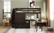 Loft Bed With Stairs, Bookshelf, Drawers, Desk & Wardrobe, Space Saving Multifunctional Furniture - R&R Furniture Gallery (Fountain Valley, CA)