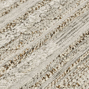 Classic Home Fallon indoor/outdoor rug with geometric pattern, suitable for indoor and outdoor spaces, in neutral tones.